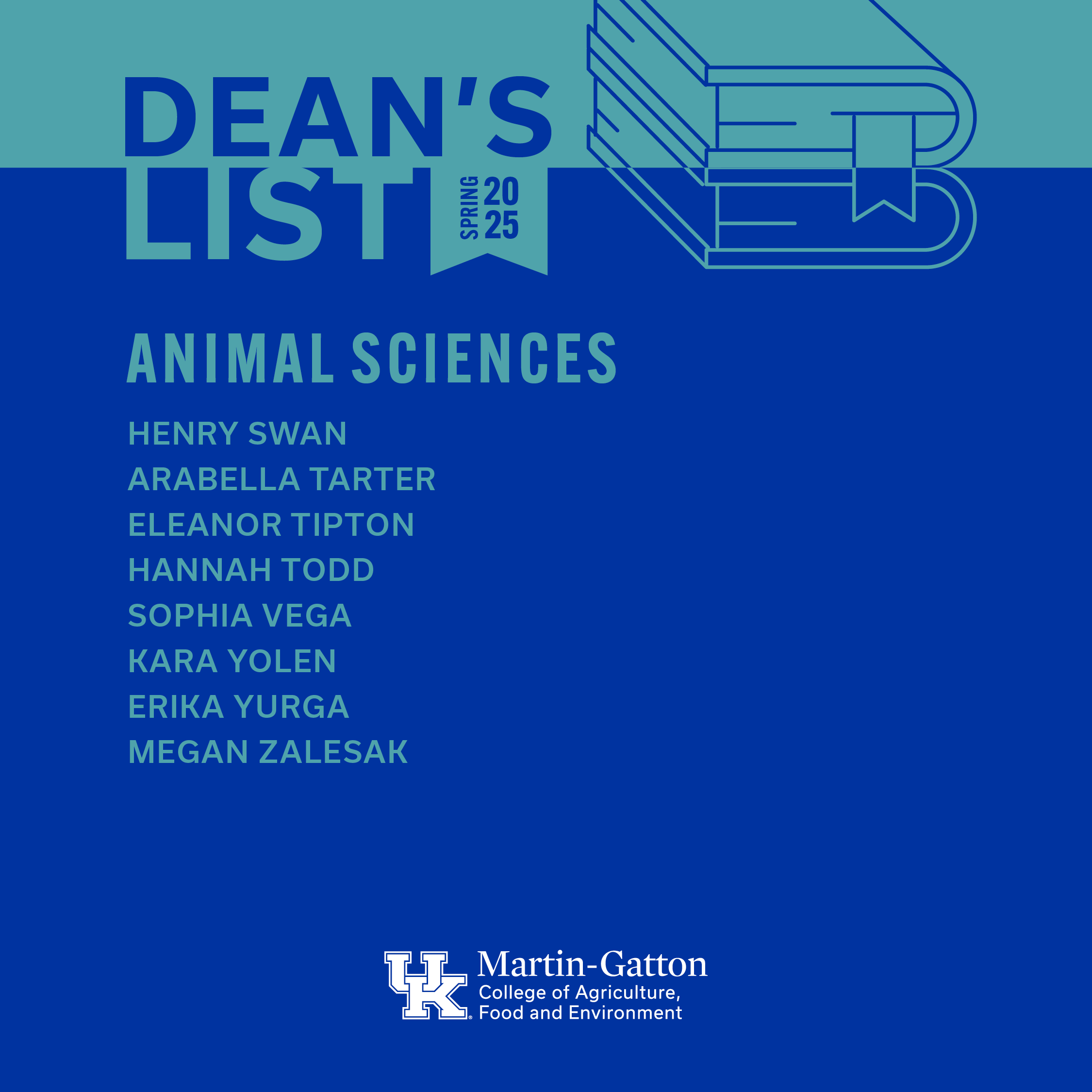 Dean's List names