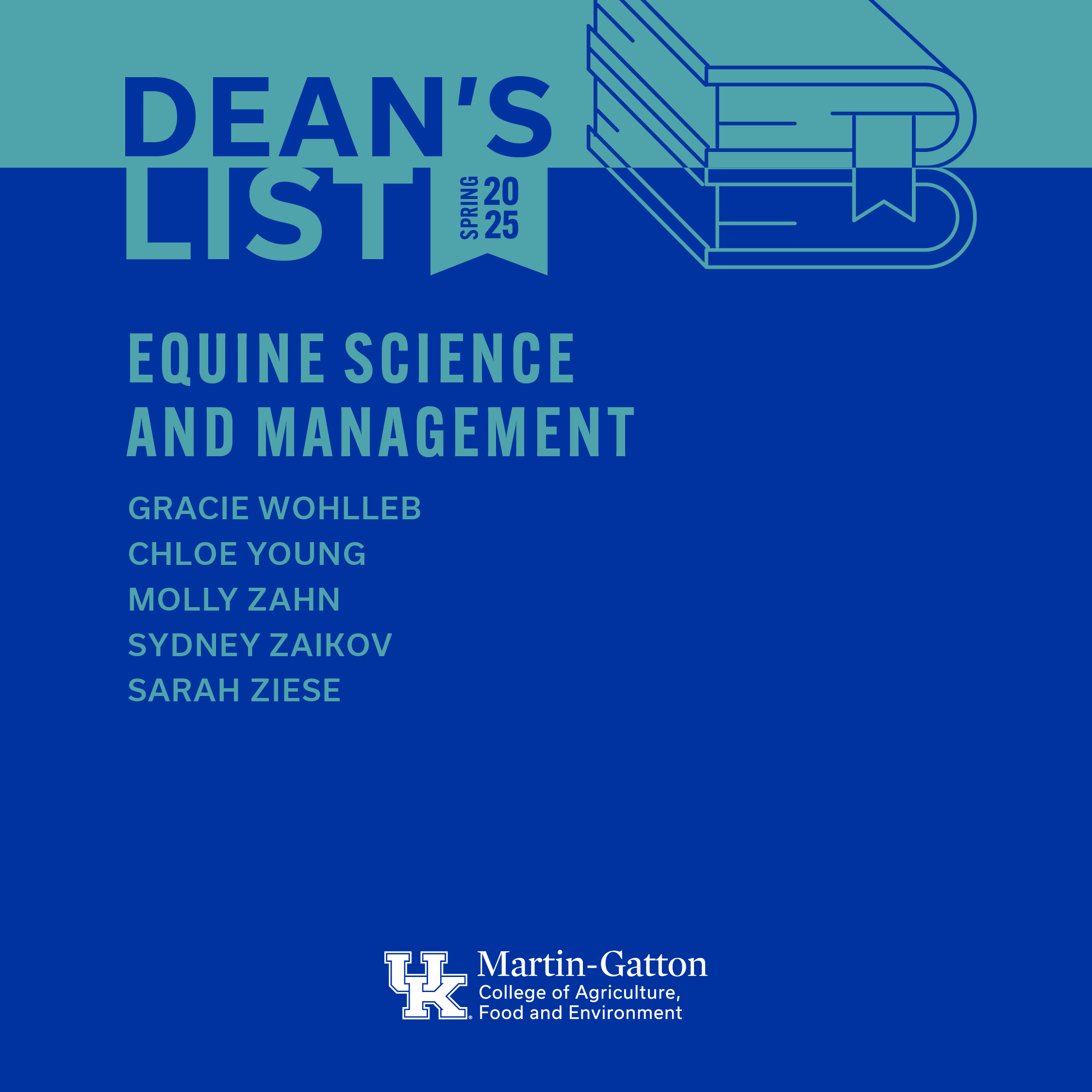 Dean's List names