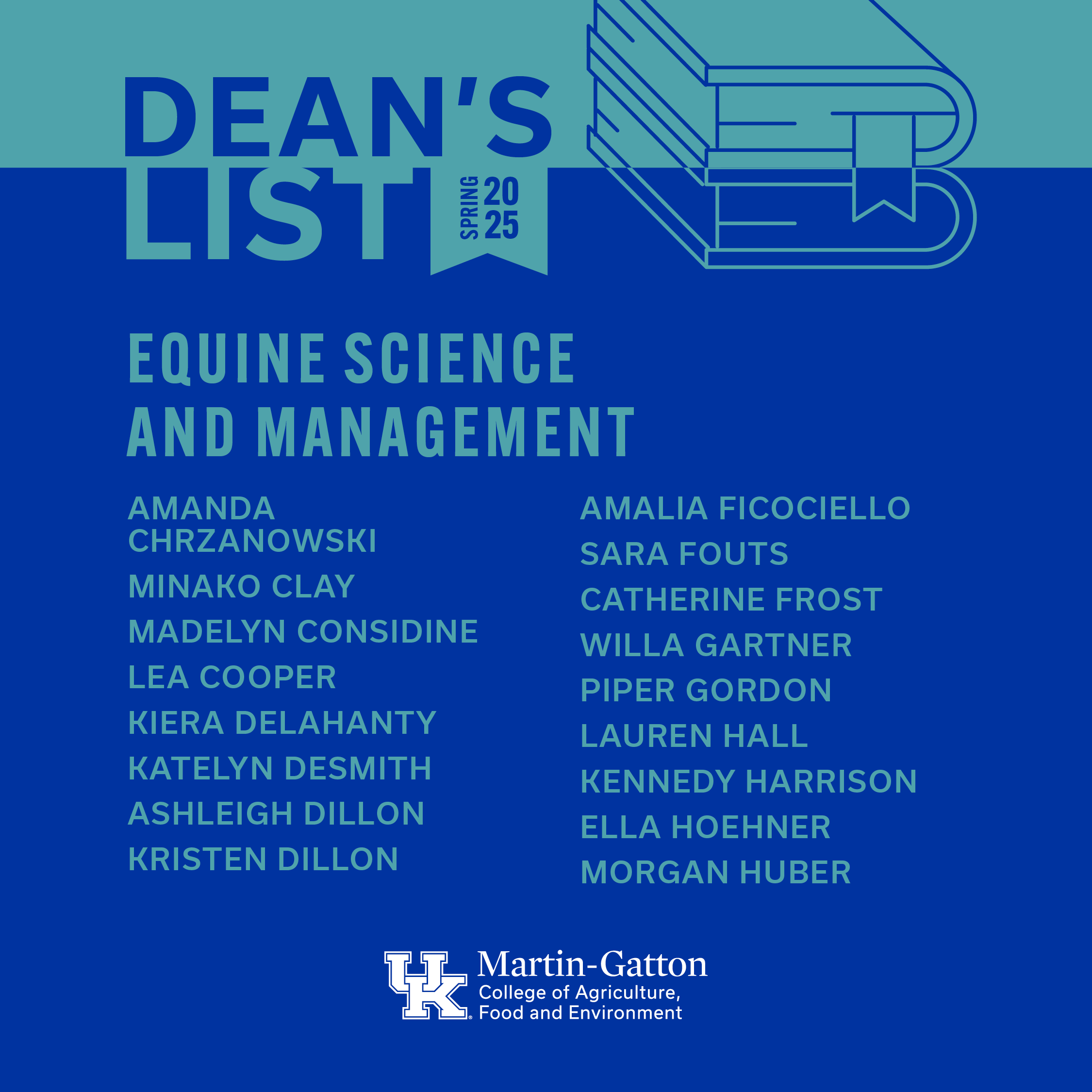 Dean's List names