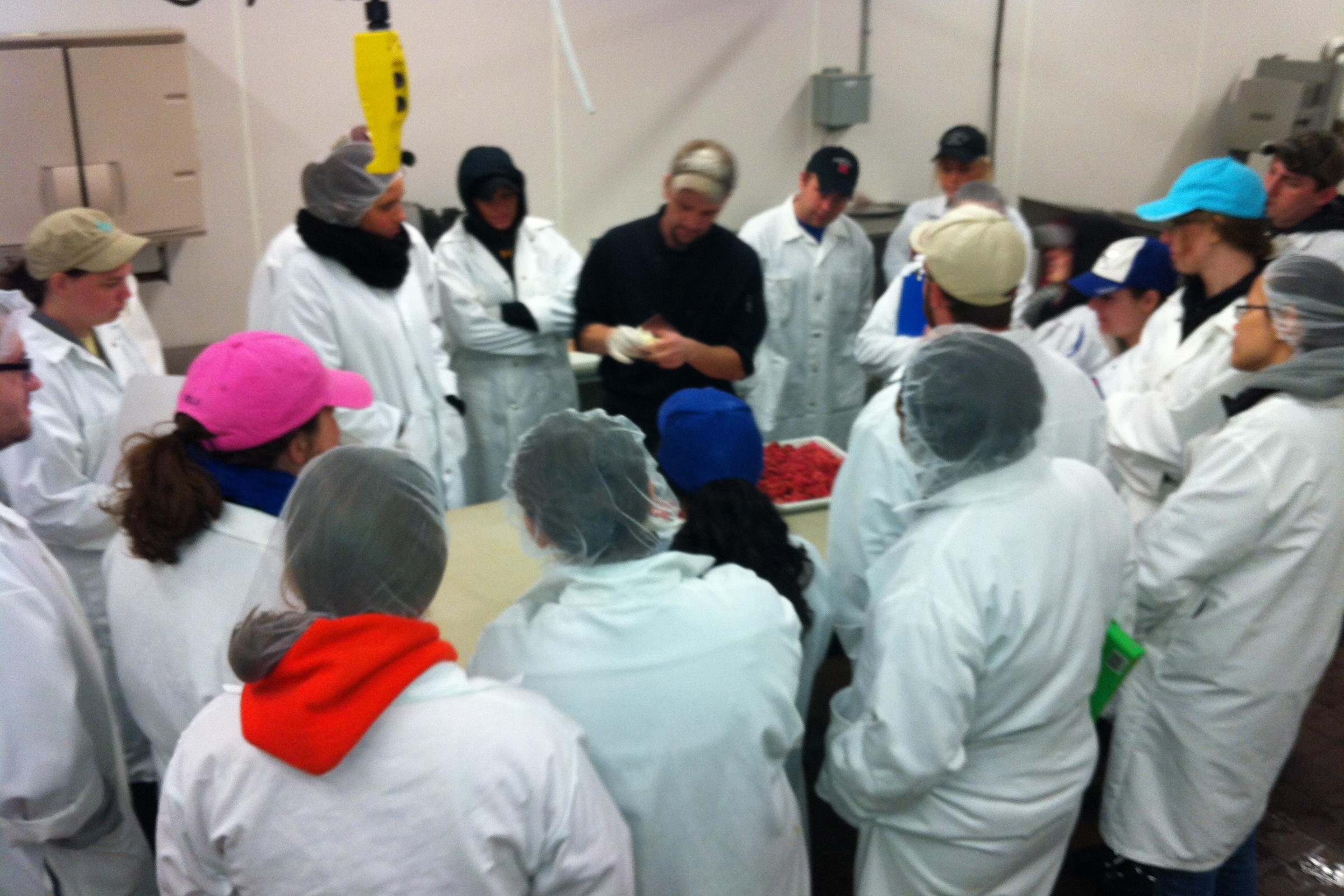 Students learn meat science